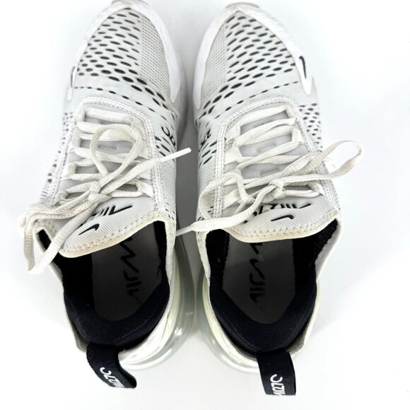 Nike Air Max 270 Sneakers White with Black Size 8 - Picture 7 of 9